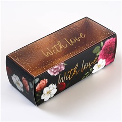 Коробка для сладостей «With love», 14,5 х 5 х 6 см