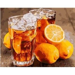 Картина по номерам GX 34295 Холодный чай с лимоном 40х50см