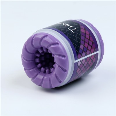 Мастурбатор сквозной Оки- Чпоки Through HARD, силикон, фиолетовый