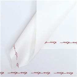 Плёнка матовая с рисунком "Романтическое послание", цвет белый, 60 х 60 см