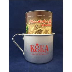 Фронтовой чай черный крупнолистовой «Века» в сувенирной кружке