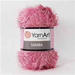 Травка Самба 27 100%п/ам  100г/150м (Турция),  розовый
