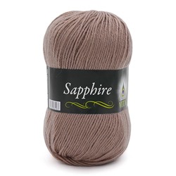 Sapphire 1528 45%шерсть(ластер) 55%акрил 100г/250м,  хололдный бежевый
