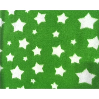Трикотаж Флис звезды 190 50х50см зеленый 28880