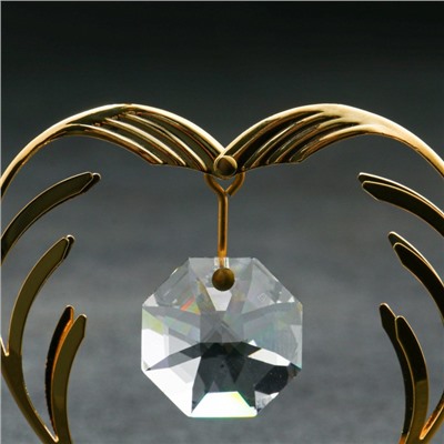 Сувенир "Сердце", с кристаллами