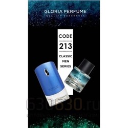Gloria perfume "Blue De Label № 213" 55 ml