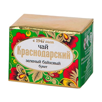 Краснодарский чай зелёный классический «Букет» 65 гр