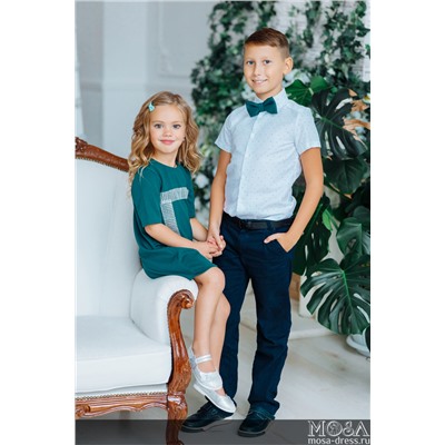 Комплект нарядных платьев в стиле Family Look для мамы и дочки "Муза" М-2150