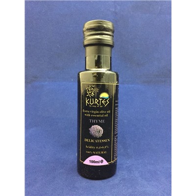 Оливковое масло KURTES с чабрецом 100мл
