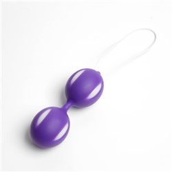 Вагинальные шарики Оки- Чпоки, смещен центр тяжести, 10 х 3,7 х 4,5 см, фиолетовый