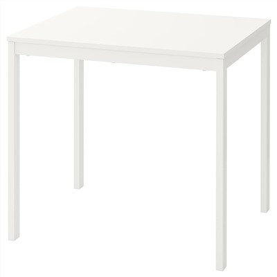 VANGSTA ВАНГСТА, Раздвижной стол, белый, 80/120x70 см
