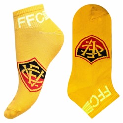 Носки мужские люминесцентные " Super socks СВЕТ-22 " жёлтые принт1 р:40-45
