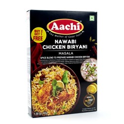 Aachi Смесь Специй для Королевского плова Бирьяни из Курицы (Nawabi Chicken briyani masala)