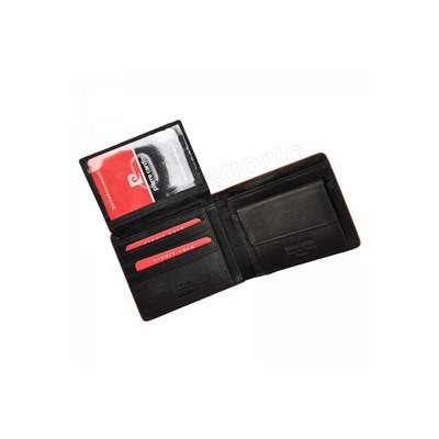 Pierre Cardin TUMBLE 8806 чёрный-красный кошелёк муж.