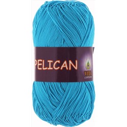 Pelican 3981 100%хлопок двойной мерсеризации 50г/330м (Индия),  голуб.бирюза