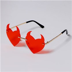 Карнавальые очки "Сердце дьявола", цвета МИКС