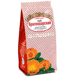 Краснодарский чай чёрный байховый с мятой и календулой 100 гр