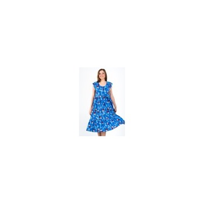 Платье женское с рукавами из кулирки Шейла голубой