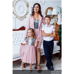 Комплект в стиле Family Look костюм для мамы и платье для дочки "Меган" М-2151