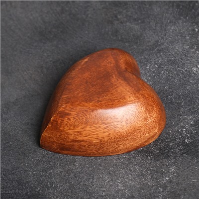 Салатница деревянная «С любовью», 12,5×10×4 см