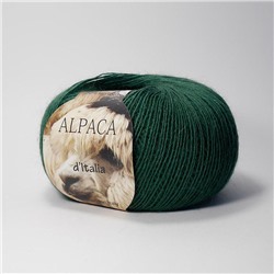 Альпака де Италия 19 50%альпака,  50%нейлон 50г/300м (Италия),  изумрудно-зеленый
