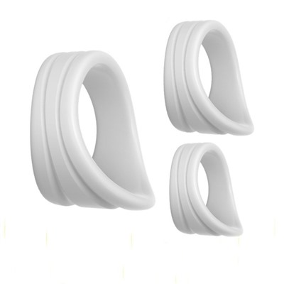 Эрекционное кольцо Оки- Чпоки, силикон, набор 3 шт, D= 25; 20; 16 мм, белый