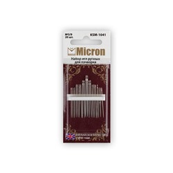 Иглы ручные Micron набор для пэчворка KSM-1041 20шт