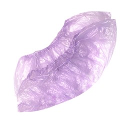 Бахилы полиэтиленовые гладкие фиолетовые Medicosm 50 пар/уп