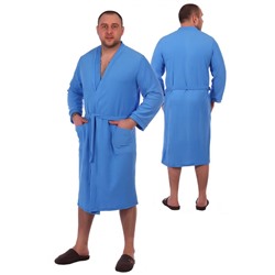 Голубой махровый халат для мужчин АСП36ГАСП36Г