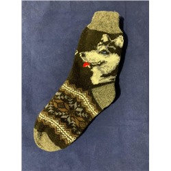 Мужские носки вязаные «Хаски»