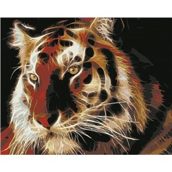 Картина по номерам "Неоновый тигр" 50х40см
