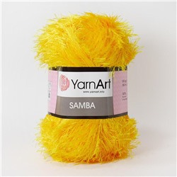 Травка Самба 5500 76 100%п/ам  100г/150м (Турция),  желтый