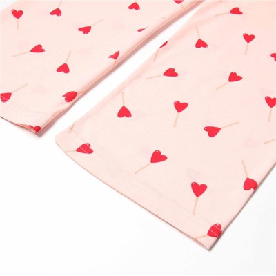 Комплект женский домашний (лонгслив/брюки), цвет серо-розовый, размер 50