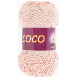Coco 4317 100%мерсеризованный хлопок 50г/240м (Индия),  розовая пудра