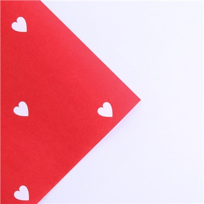 Бумага упаковочная крафтовая «Сердце для тебя», 50 × 70 см