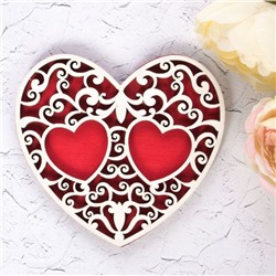 Подставка под кольца «Красное сердце»
