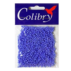 Бисер Colibry 20г №64 (Китай),  синий