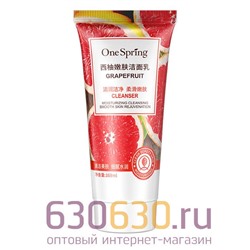 Очищающая пенка для лица с экстрактом Грейпфрукта One Spring "Grapefruit Cleanser" 168ml