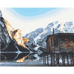 Картина по номерам "Рассвет в горах" 50х40см
