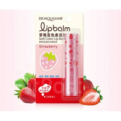 Бальзам для губ с клубникой Bioaqua Natural Lip Strawberry
