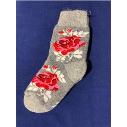 Женские носки вязаные «Розочки»