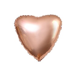 Шар фольгированный 19" сердце "Мистик розовое золото"
