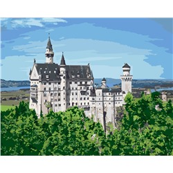 Картина по номерам "Замок Нойшванштайн" 50х40см
